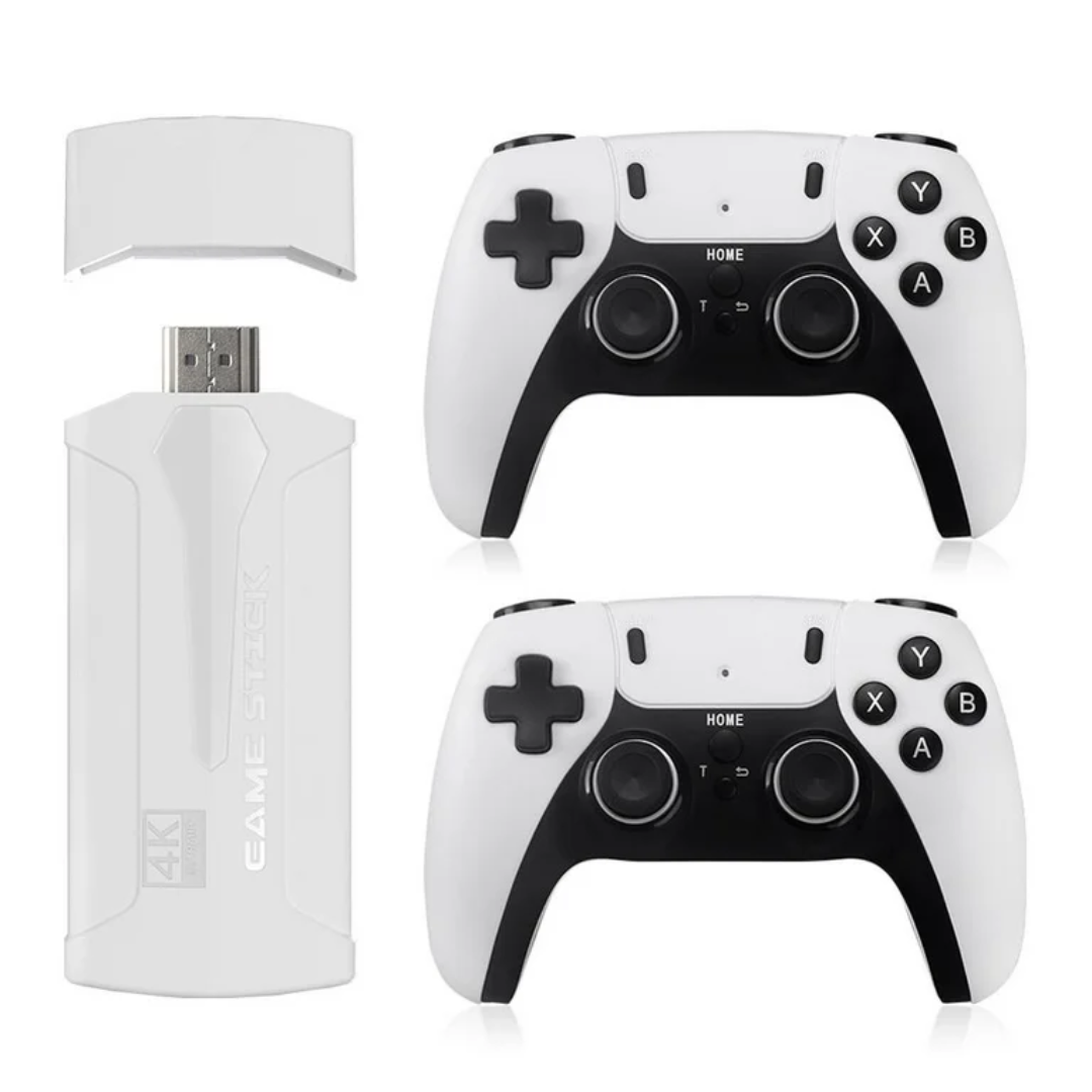 RetroStick 30K – Consola de Juegos HDMI con 30,000+ Juegos y Controles Inalámbricos