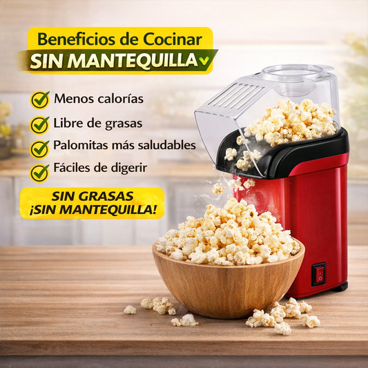 POP STAR PRO – Máquina de Palomitas Saludables en 3 Minutos