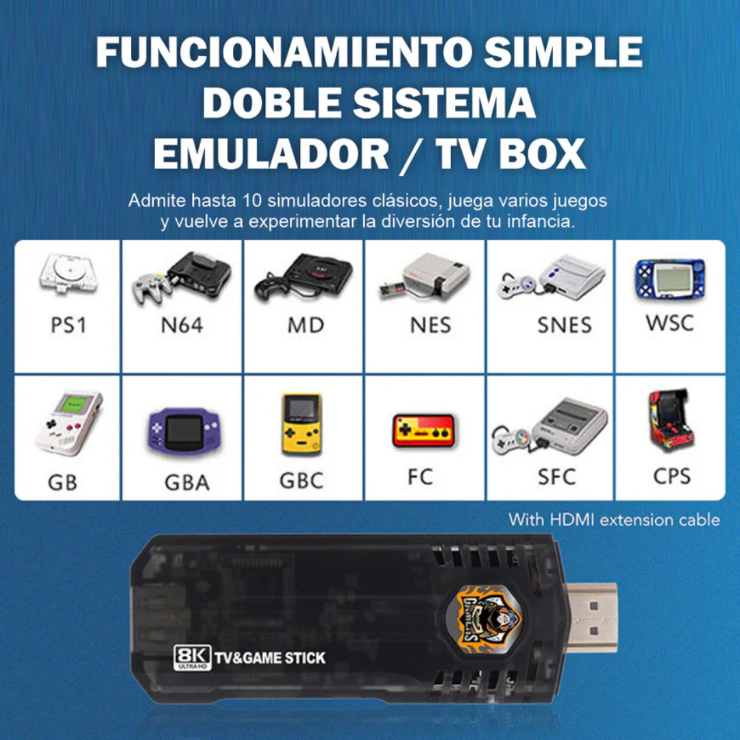 Game BOX 8K - CONSOLA RETRO, GOOGLE TV y MAGISTV
